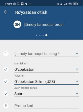 1xbet Ijtimoiy tarmoqlar orqali