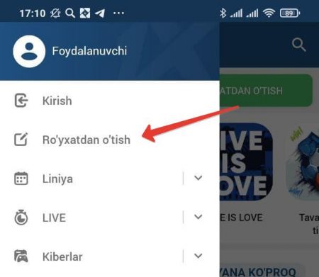 ro'yxatdan o'tish 1xbet