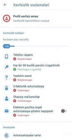 xavfsizlik 1xbet